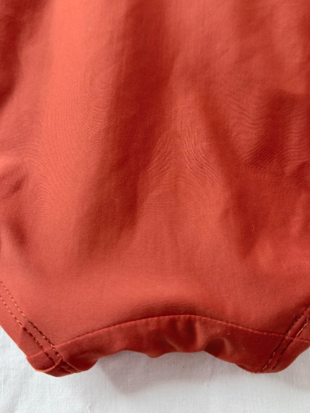 dkny rust orange twist front cutout one piece swimsuit 2xl tummy control ruched - Picture 4 of 11